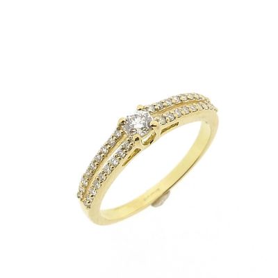 Image 1 of 18-karat gold ring with diamond | 0.53 ct.