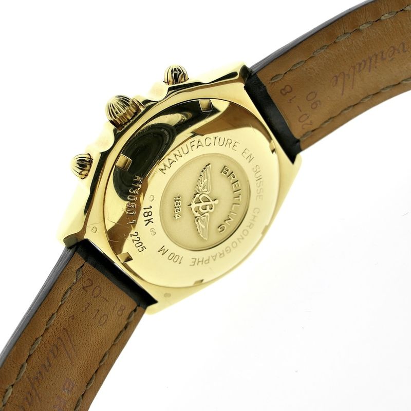 Image 16 of Breitling Chronomat 18k gold men's watch with chronograph