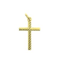 18 carat gold pendant of a cross