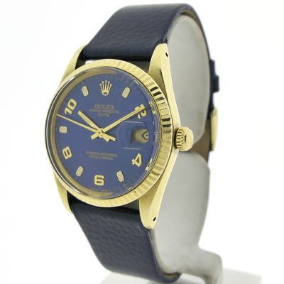 Image 2 of Rolex Oyster Perpetual Date 15037; 14k gold watch