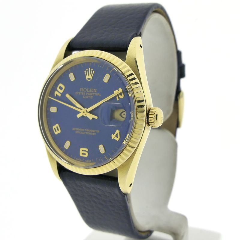 Image 2 of Rolex Oyster Perpetual Date 15037; 14k gold watch