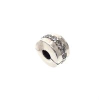 Pandora clip charm; Clear Sparkling Row