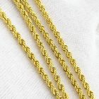 Image 7 of Gold twisted link chain