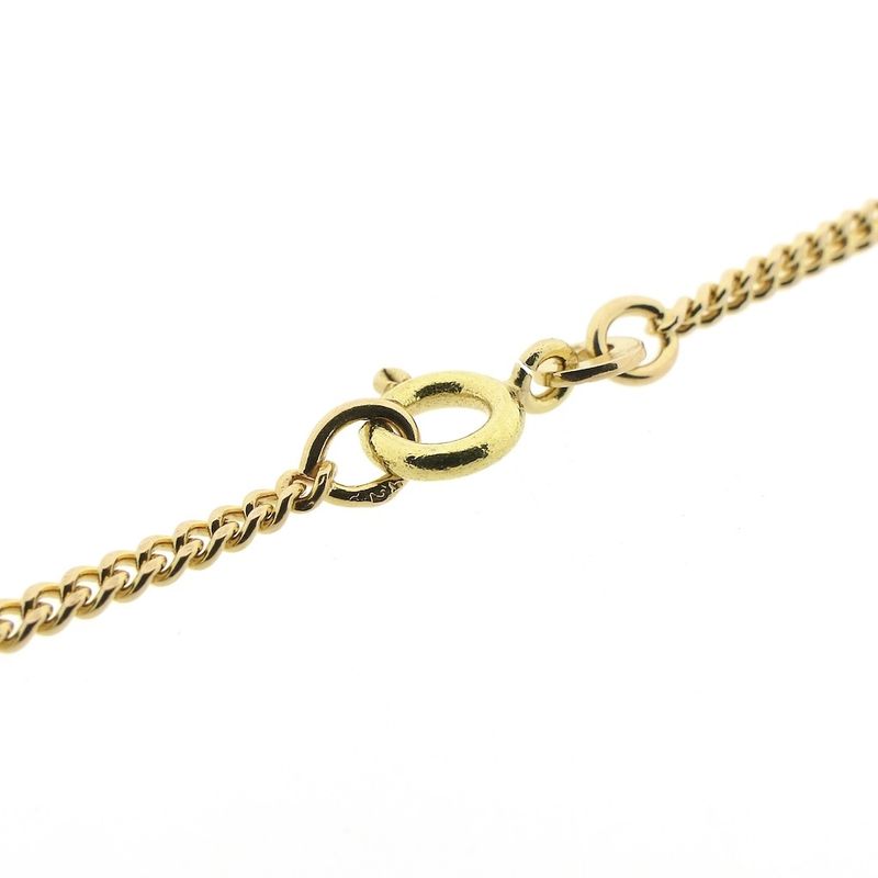 Image 5 of Gold gourmet link chain | 61 cm