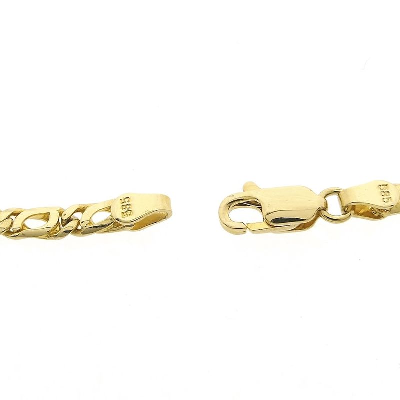 Image 5 of Gold closed Figaro link chain