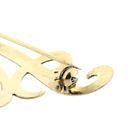 Image 4 of Gold letter brooch; letter A