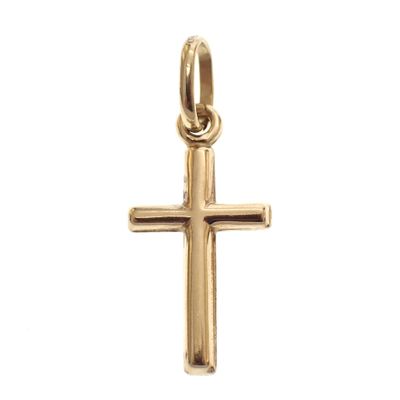 Image 1 of Gold pendant with a subtle cross