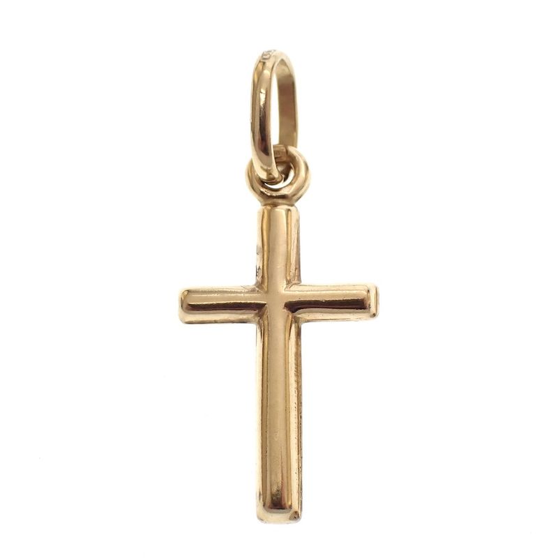 Image 1 of Gold pendant with a subtle cross