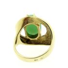 Image 6 of Gold ring with chrysoprase.