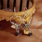 Image 2 of Silver earrings with a mix of pendants