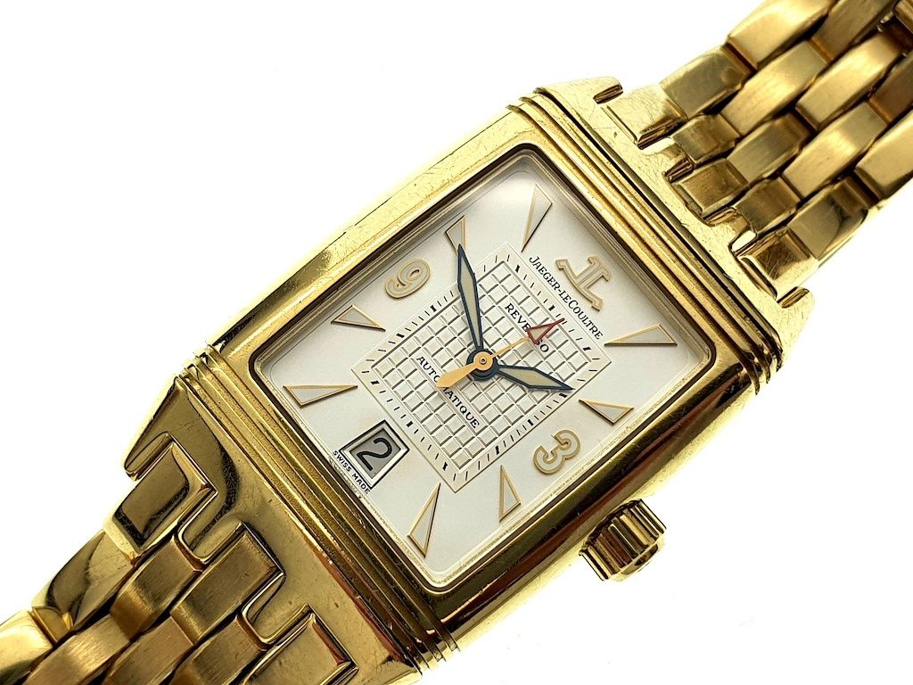 gold calendar 2002 午 Jaeger LeCoultre Reverso Gran-Sport; Ref. 290.1.60 | Juweelwinkel.nl