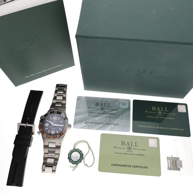 Image 4 of Ball Roadmaster Marine GMT DG303B-S3C-BK; Automatic men's watch