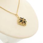 Image 7 of Vintage gold pendant with garnet