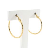 Vintage gold earrings | Ø 23.5 mm