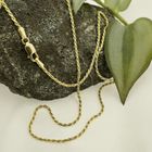 Image 2 of Gold twisted link chain | 45.5 cm