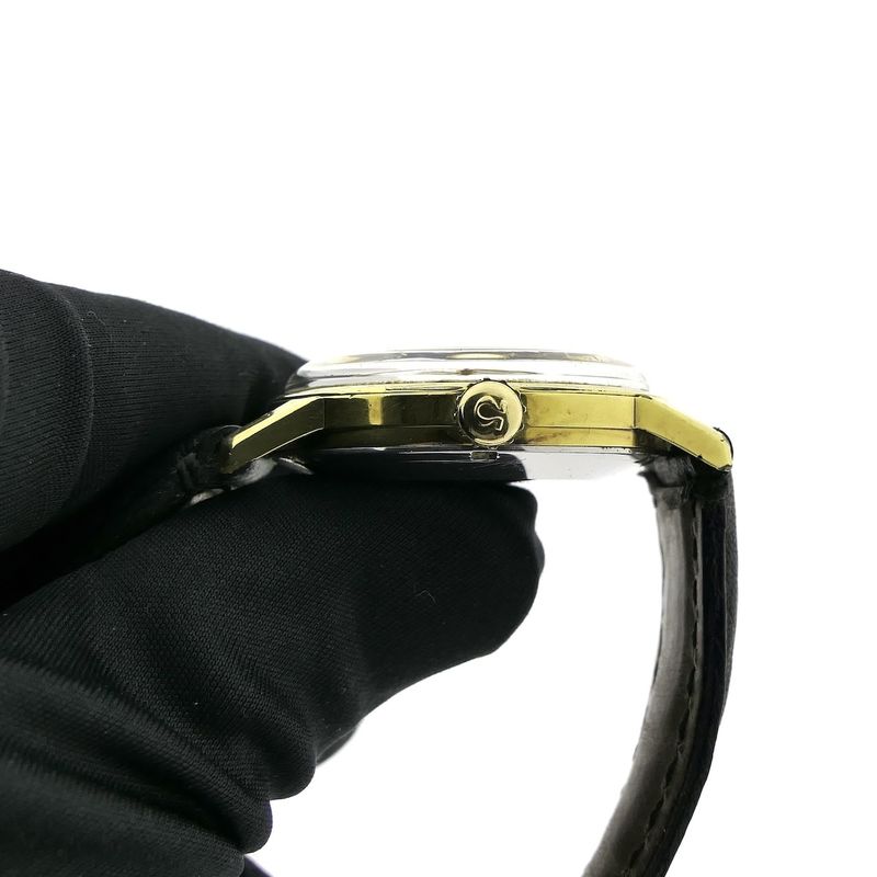 Image 6 of Omega 'Seamaster 30' 135.007; Vintage 14k. goldcap heren horloge