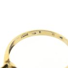 Image 6 of Gold solitaire ring with diamond; 0.04 ct.