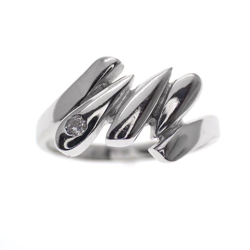 Image 2 of Bahru silver fantasy ring with zirconia