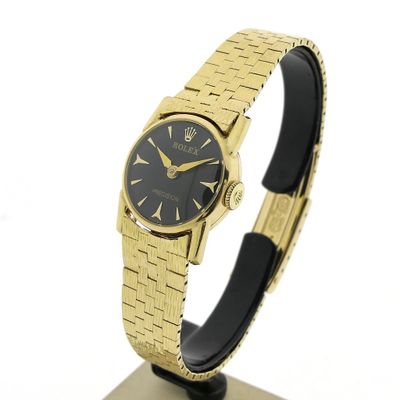 Image 2 of Rolex Precision 18k; Vintage gold ladies' watch
