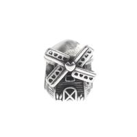 Pandora Moments charm; Silver; Windmill