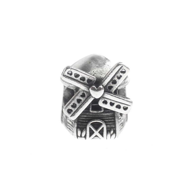 Image 1 of Pandora Moments charm; Silver; Windmill