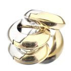 Image 4 of 18-karat two-tone gold earrings; RIZIT | Ø 15 mm