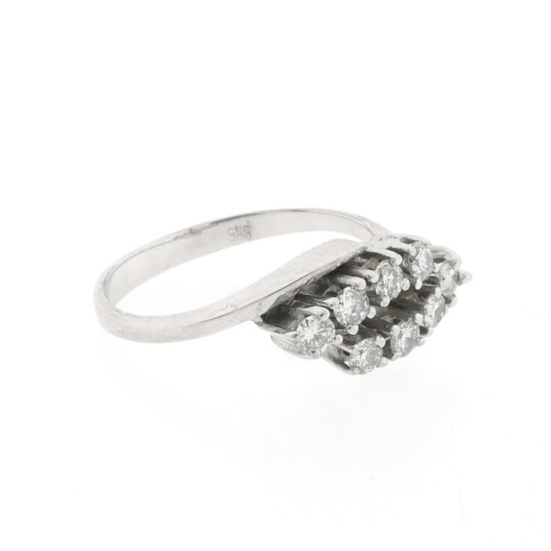Image 8 of White gold ring with diamond | 0.40 ct.