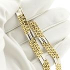 Image 5 of Two-tone gold Figaro/gourmet link chain