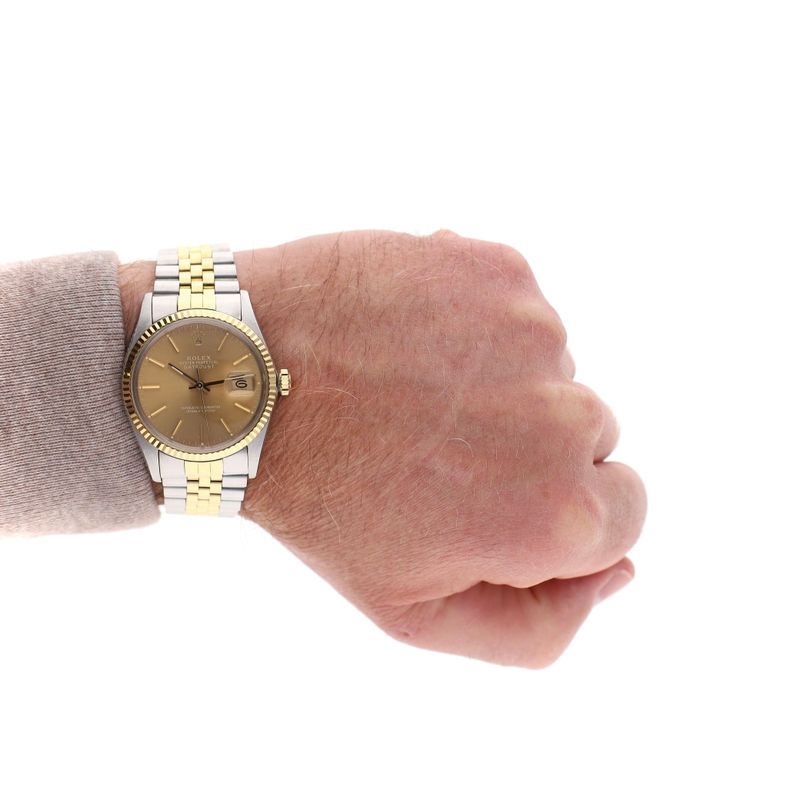 Image 17 of Rolex Datejust 36mm 16013; Automatic Bi-color Watch (Full Set '85)