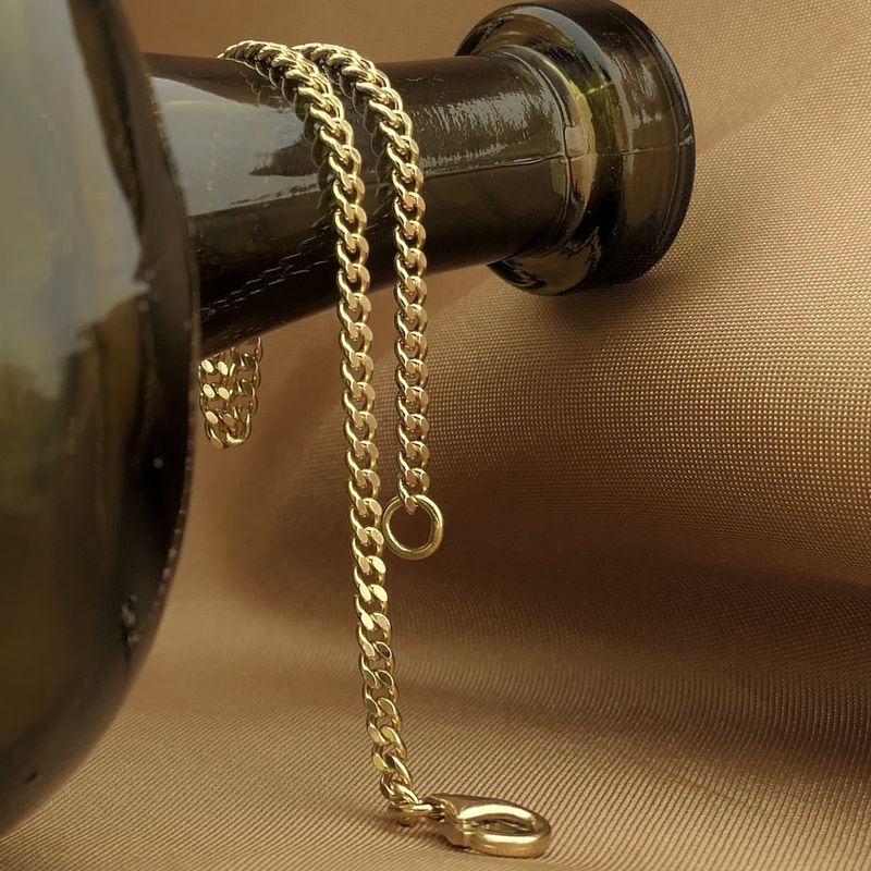 Image 2 of Gold gourmet link bracelet | 19.5 cm