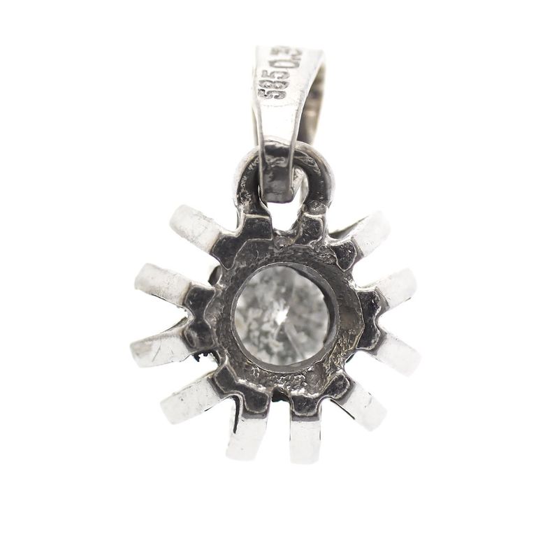 Image 3 of White gold solitaire pendant with 0.31 ct diamond.