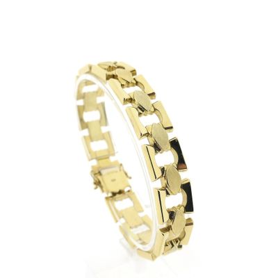 Gold Bismarck link bracelet Image 1 of Gold Bismarck link bracelet