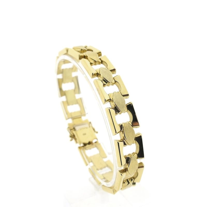 Image 1 of Gold Bismarck link bracelet
