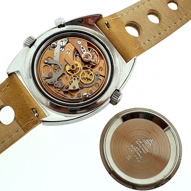 Image 5 of Omega Chronostop 120m 'Roulette'; Vintage heren horloge