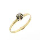 Image 1 of Gold solitaire ring with diamond | 0.03 ct.