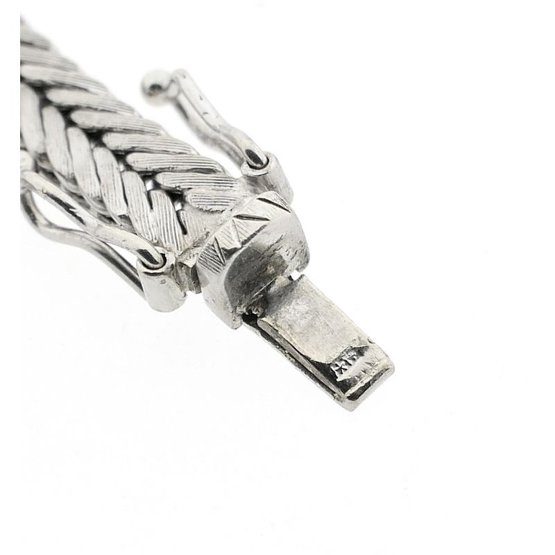 Image 10 of White gold bracelet with diamonds; 1.05 ct.