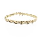 Image 1 of Two-tone gold fantasy link bracelet | 20 cm