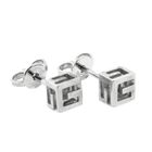 Image 5 of White gold stud earrings; Gucci