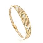 Image 1 of Vintage Tricolor Gold Panther Link Bracelet