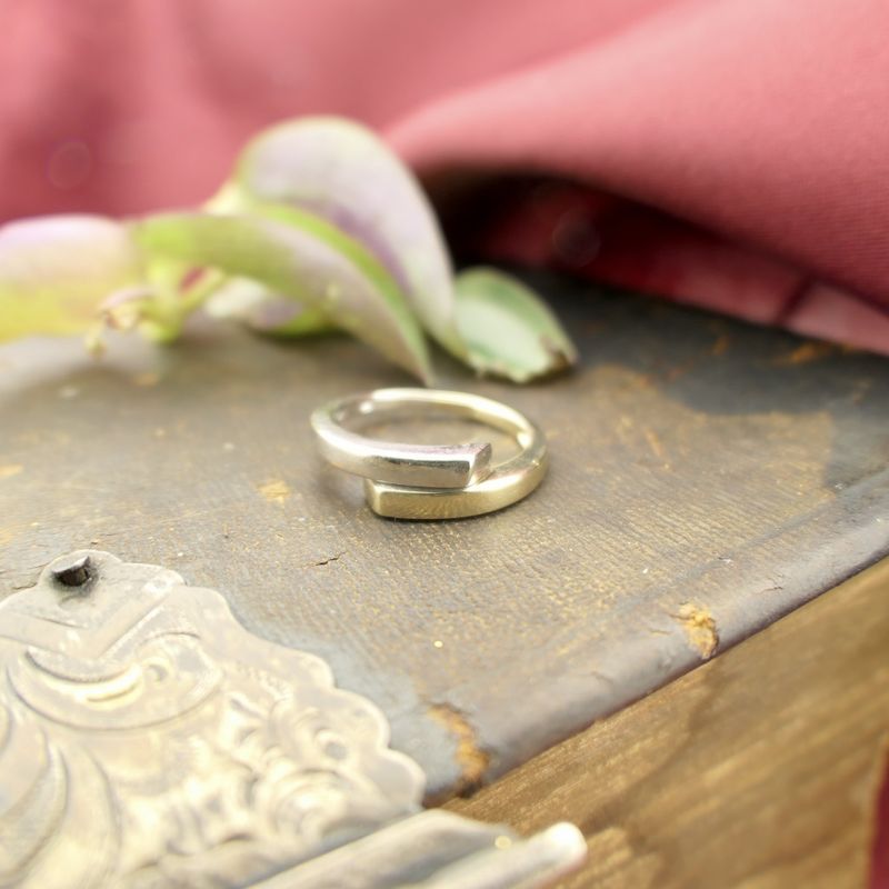 Image 2 of Two-tone gold ladies ring