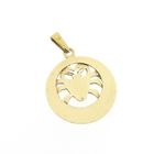 Image 6 of Gold zodiac sign pendant; Cancer