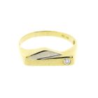 Image 7 of Two-tone gold ring with diamond