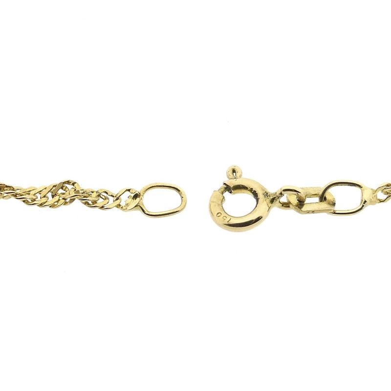 Image 3 of 18K Gold Singapore Link Chain | 60.5 cm