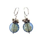 Image 7 of Silver earrings with blue stones