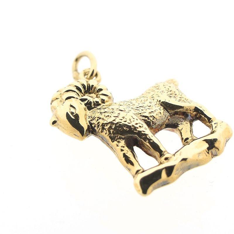 Image 6 of Gold pendant of a ram