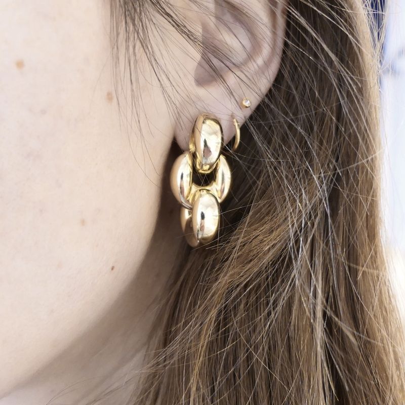 Image 10 of 9 crt. Chain earrings | Chiampesan Italy