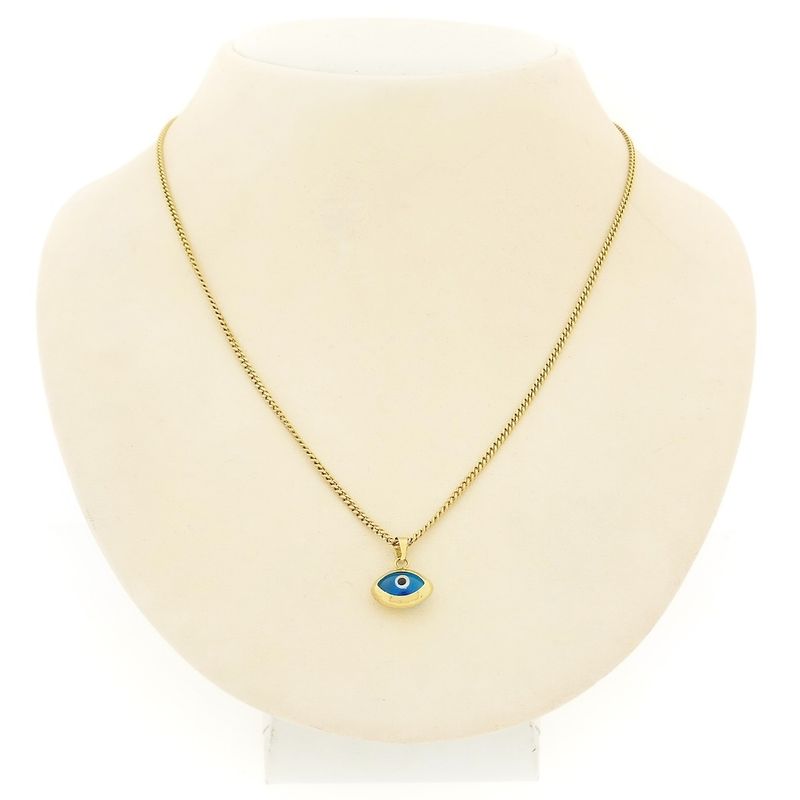 Image 3 of Gold pendant with Nazar (Lucky Eye)