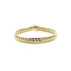Image 3 of Gold French gourmet link bracelet | 19 cm