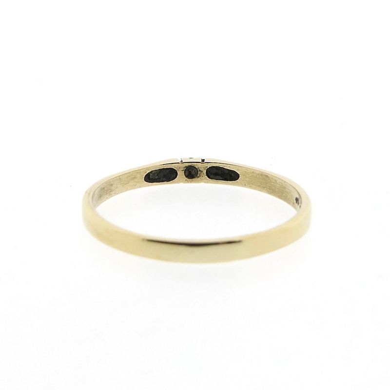Image 4 of Gold solitaire ring with diamond | 0.02 ct.
