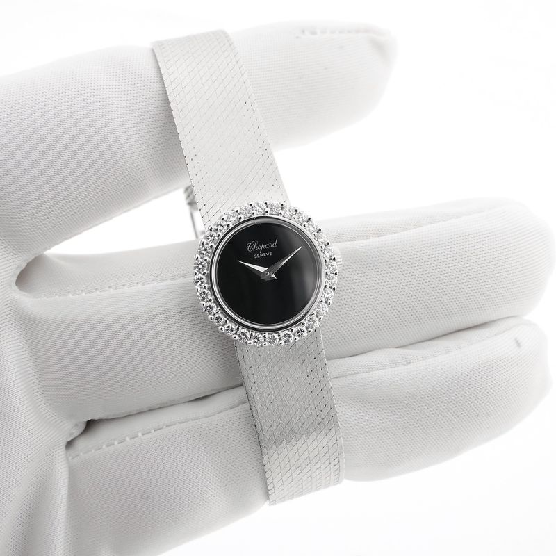 Image 7 of Chopard Geneva Cocktail Watch 2795/1; Vintage 18k white gold women's watch with diamonds